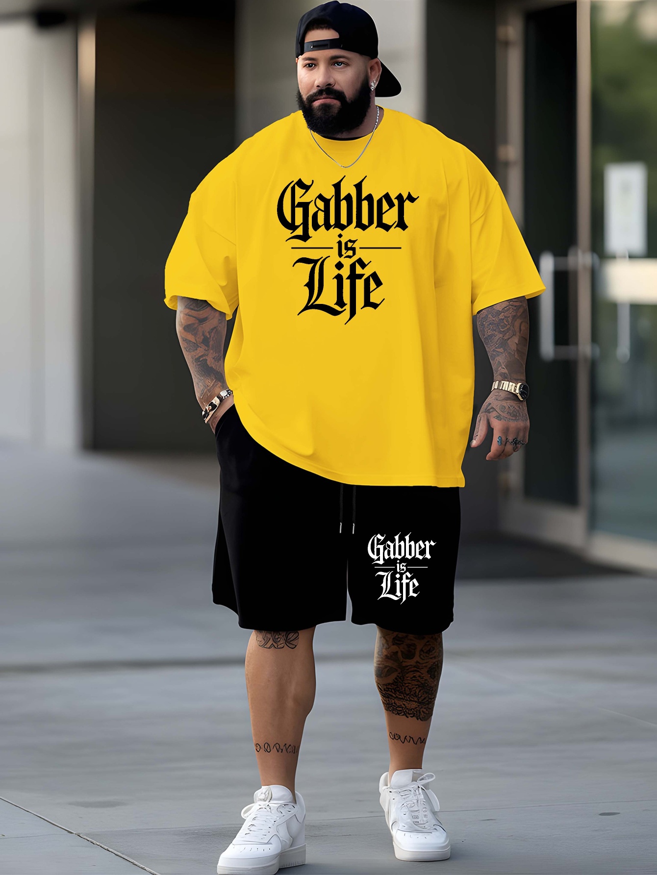 Summer Clothing Outfits - Plus Size Loose Men's Outfit Clothing