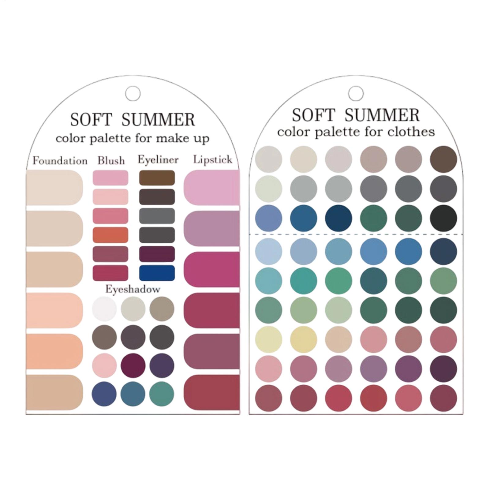 Summer Clothing Palette - 2 Pieces Acrylic Seasonal Palette Soft