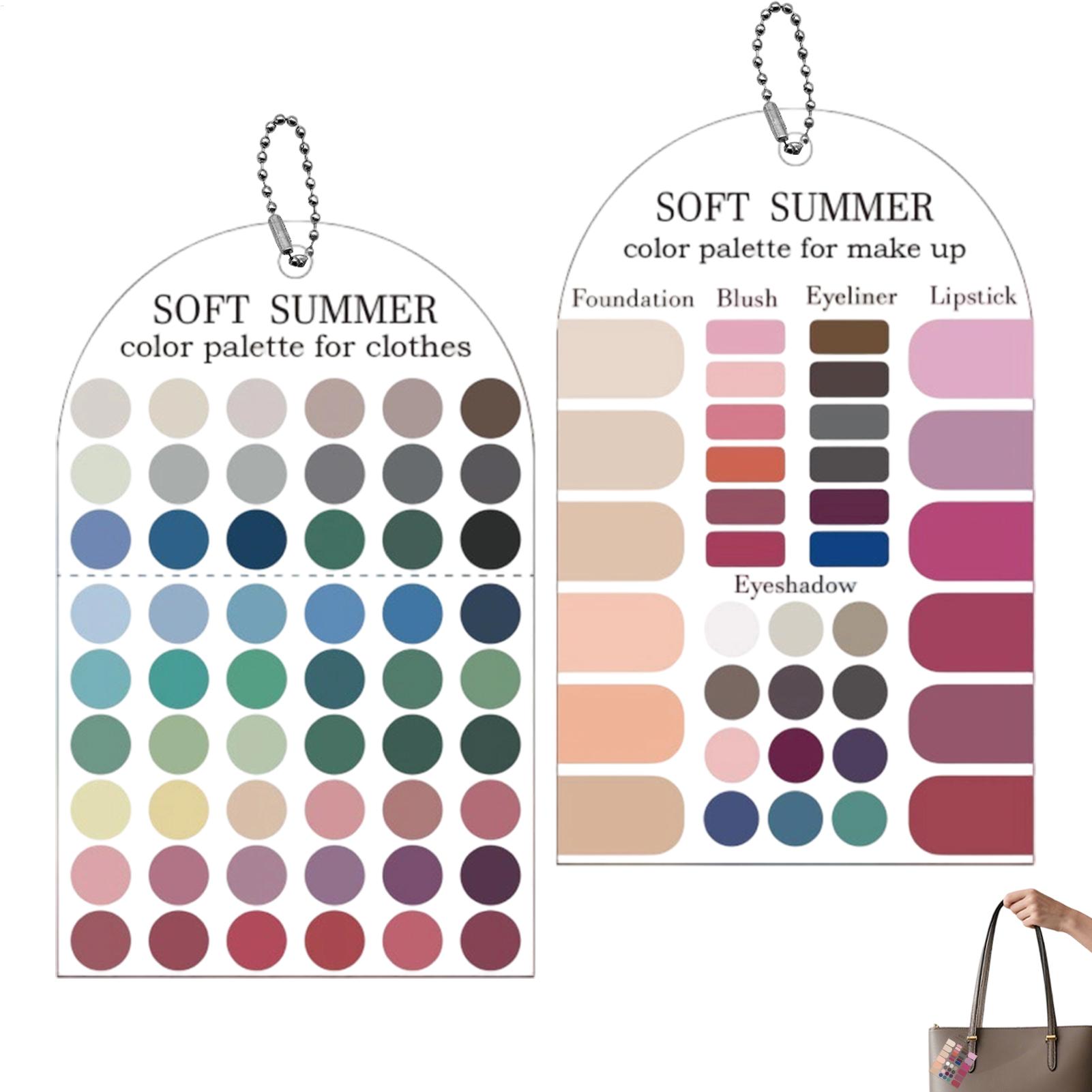 Summer Clothing Palette - 2 Pieces Acrylic Seasonal Palette Soft