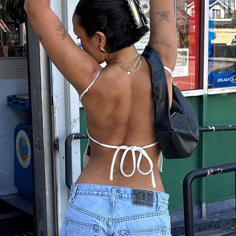 Y2K Style Spicy Girl Sexy Back - огляд і ціна Summer Clothing Zara