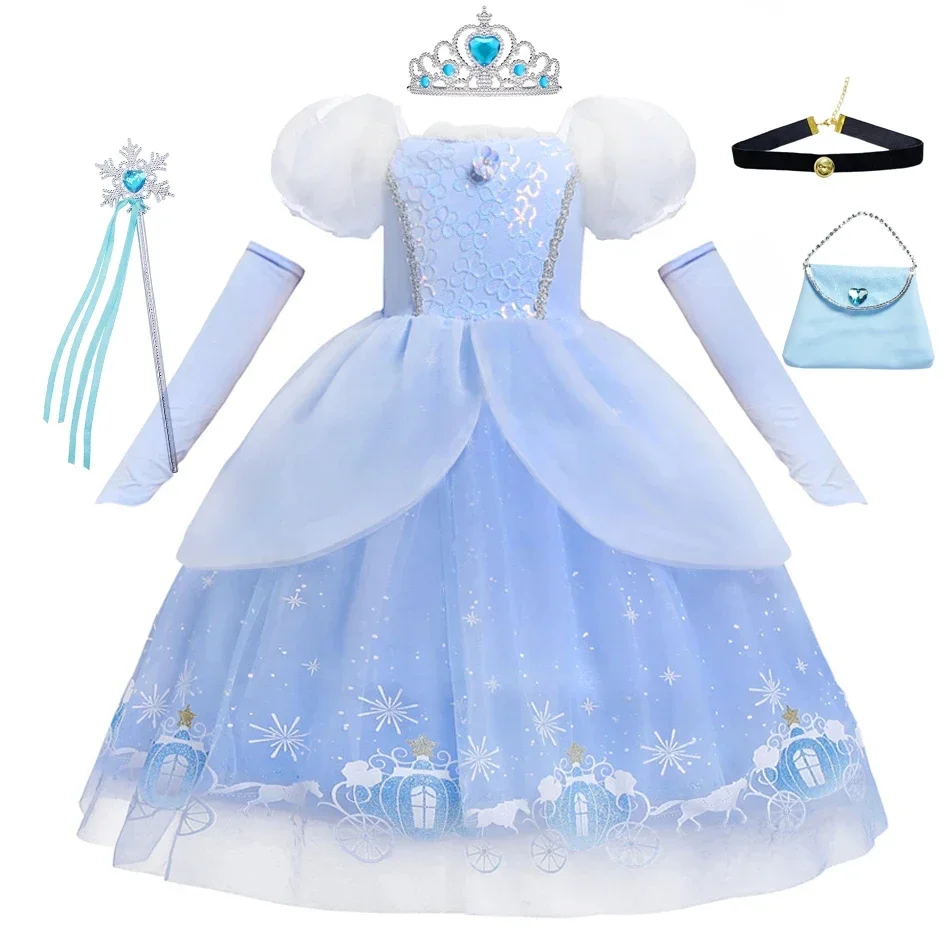 Cinderella Princess Cosplay Dr - огляд і ціна Summer Kids Clothing