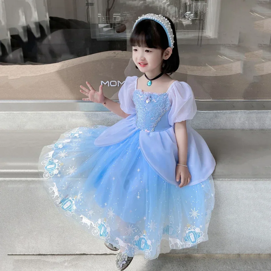 Cinderella Princess Cosplay Dr - огляд і ціна Summer Kids Clothing