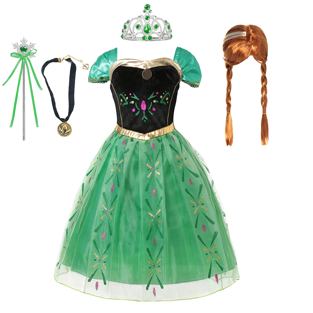 Anna Costume For Kids Girl Fan - огляд і ціна Summer Kids Clothing