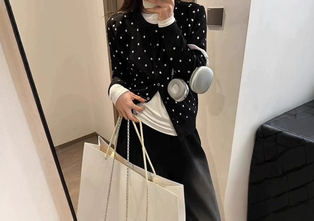 Gray Polka Dot Knitted Cardiga - огляд і ціна Crew Clothing Summer Jacket