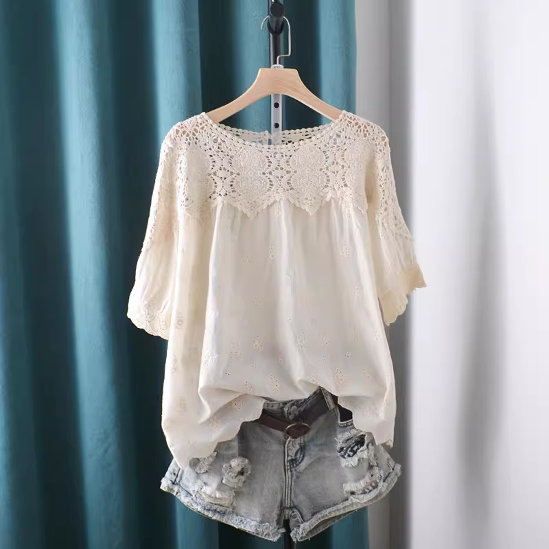 2026 Hollow Out Lace Patchwork - огляд і ціна Japan Summer Clothing Women