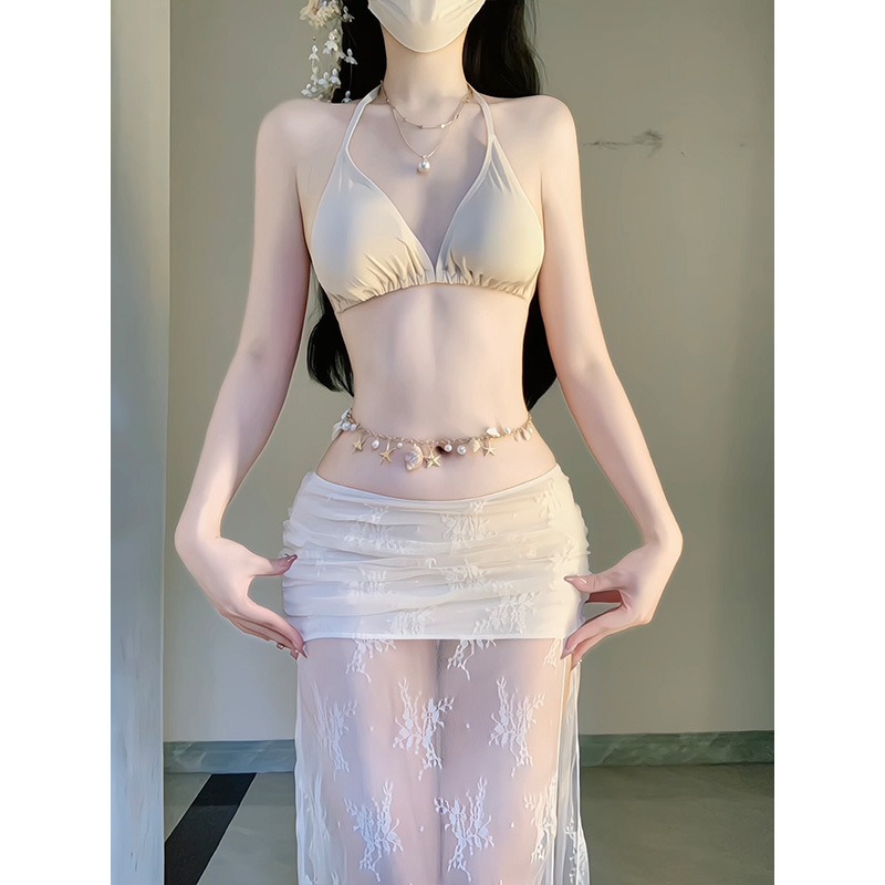 Elegant White Floral Mesh 4 Pi - огляд і ціна Swim Cover Up Mesh