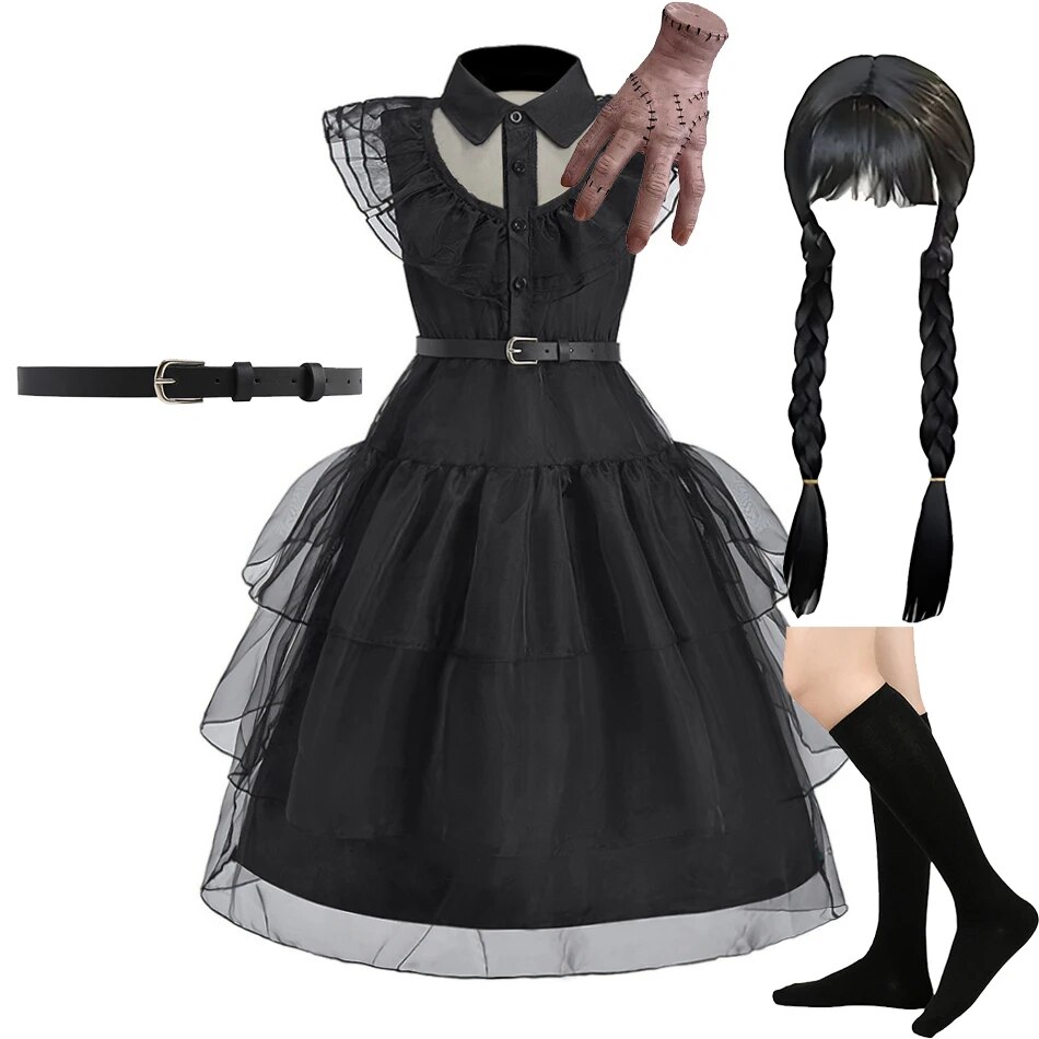 Girl Costume Kids Cosplay Blac - огляд і ціна Summer Kids Clothing