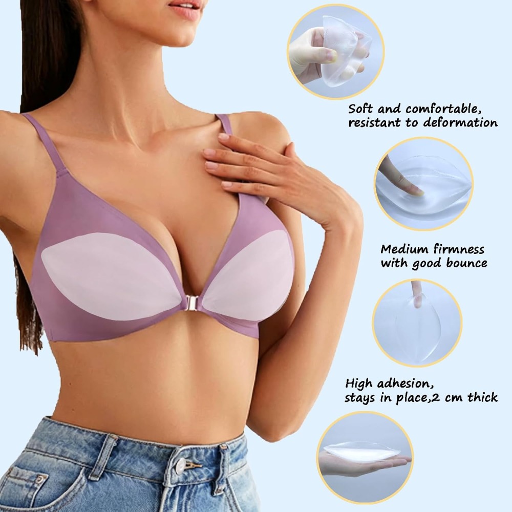 Adhesive Silicone Bra Inserts  - огляд і ціна Bikini Set Push Up
