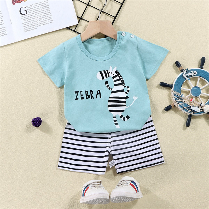 Cotton Tees+Shorts 2-piece Tra - огляд і ціна Summer Clothing For Baby Boy