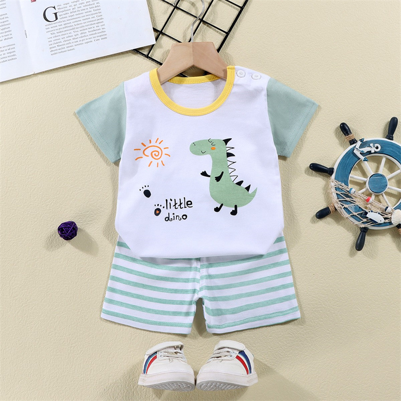 Cotton Tees+Shorts 2-piece Tra - огляд і ціна Summer Clothing For Baby Boy