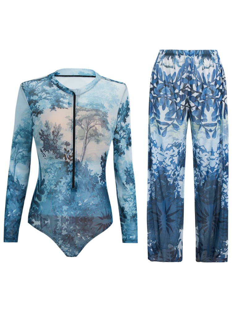 2 Piece Sets Mesh Swimwear And - огляд і ціна Swim Cover Up Mesh