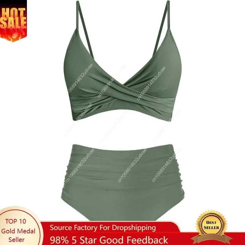 Women's High Waisted Bikini Se - огляд і ціна Bikini Set Push Up