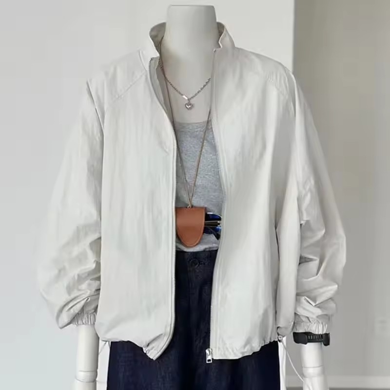 Korean Women Long Sleeved Suns - огляд і ціна Crew Clothing Summer Jacket