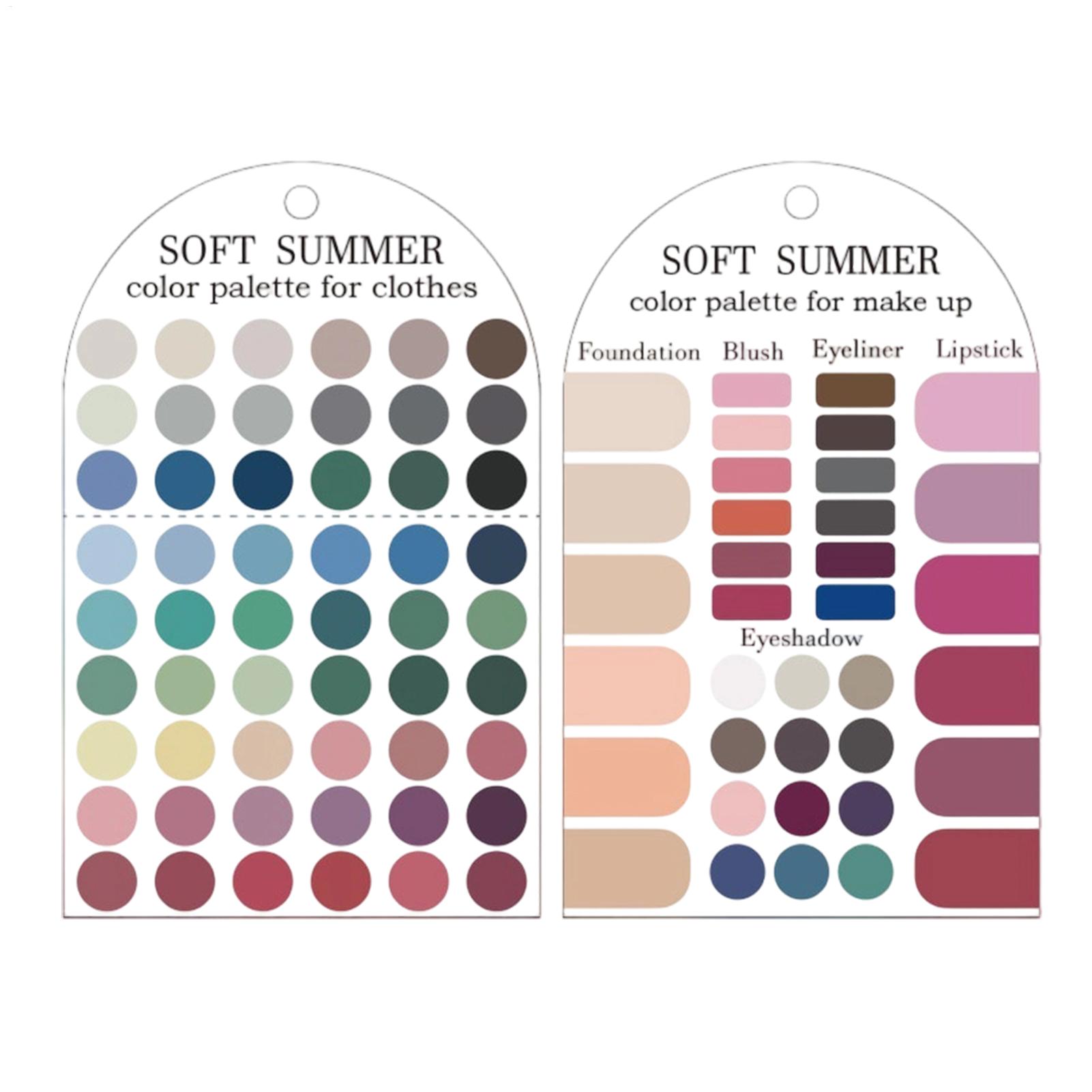 Soft Summer Color Palette Card - огляд і ціна Summer Clothing Palette