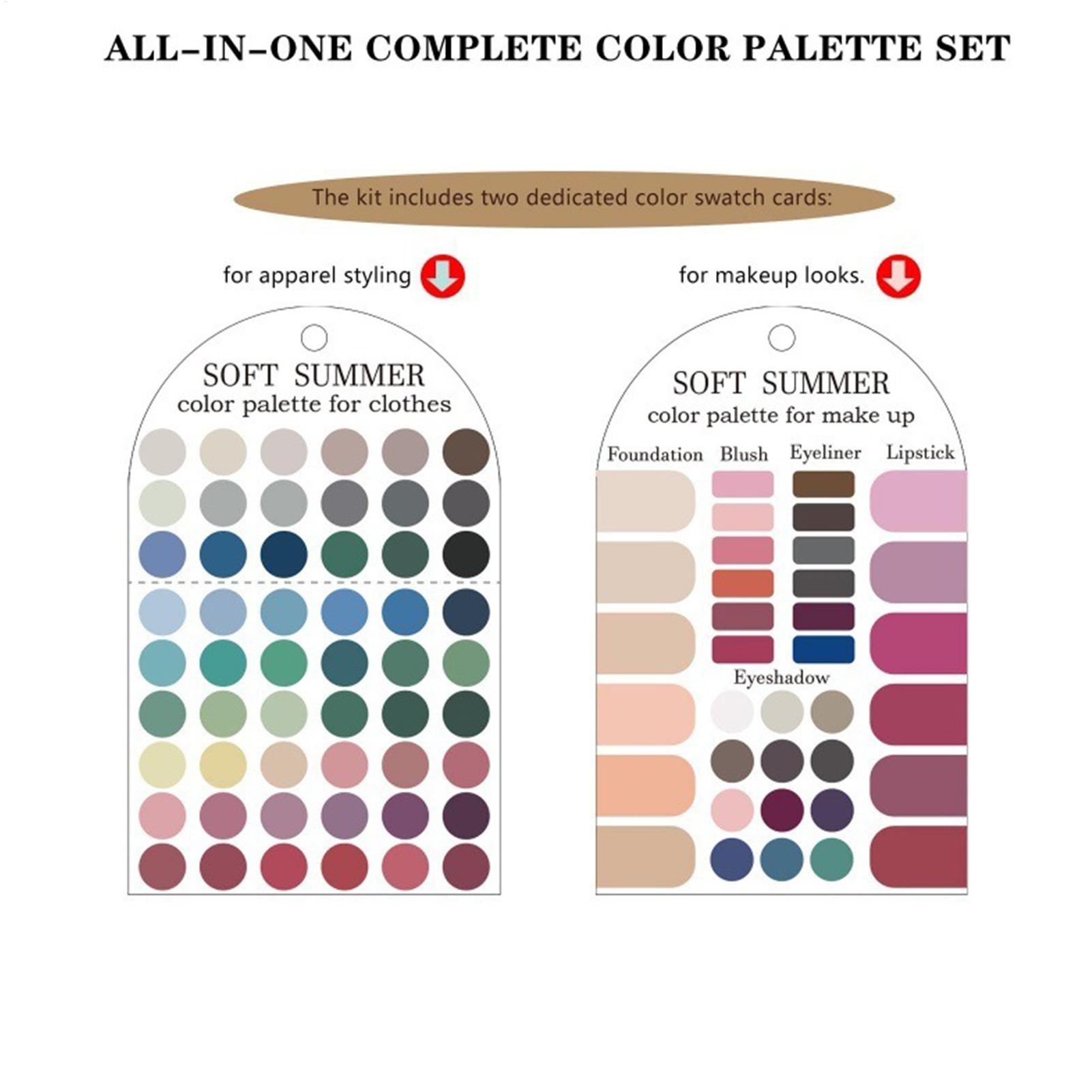 Soft Summer Color Palette Card - огляд і ціна Summer Clothing Palette