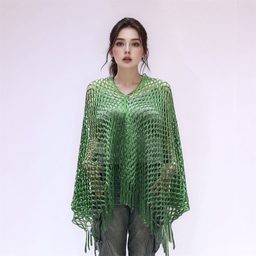 Solid Color Tassel Sunscreen C - огляд і ціна Swim Cover Up Mesh