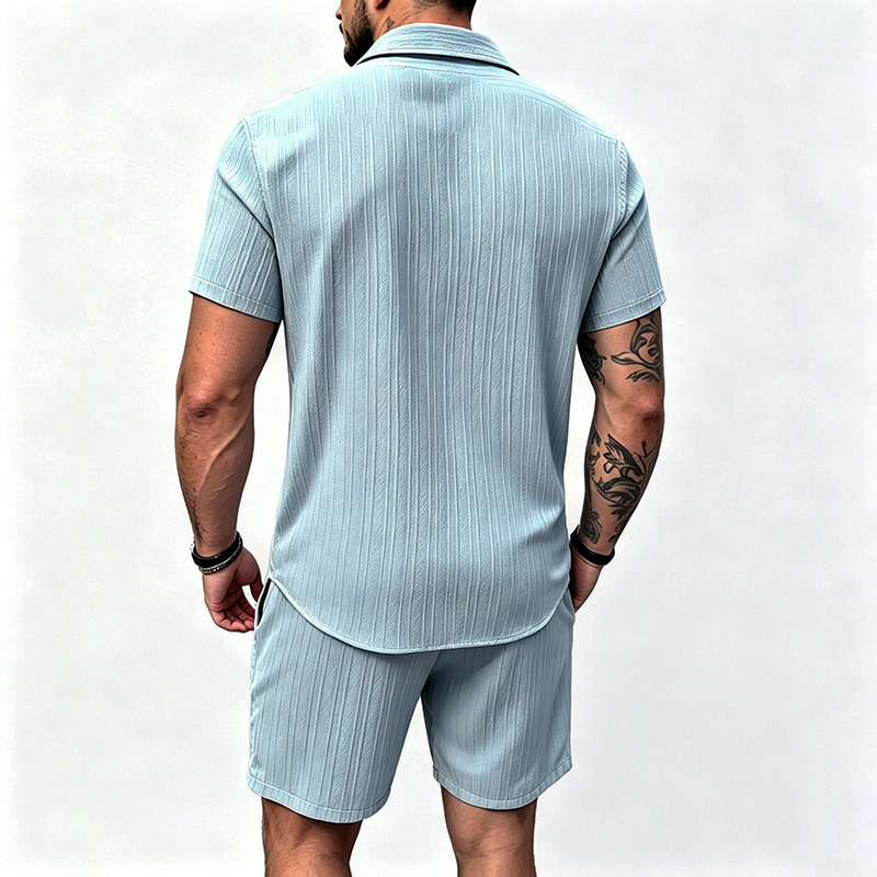 2026 New Men Vertical Wrinkle  - огляд і ціна Summer Clothing Outfits