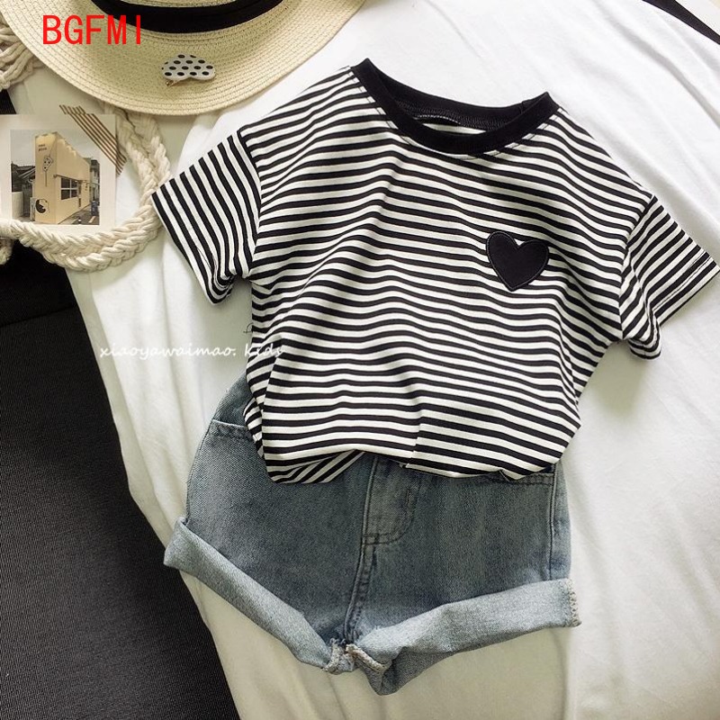 Teens Girls Cotton Striped Sho - огляд і ціна Summer Loving Kids Clothing
